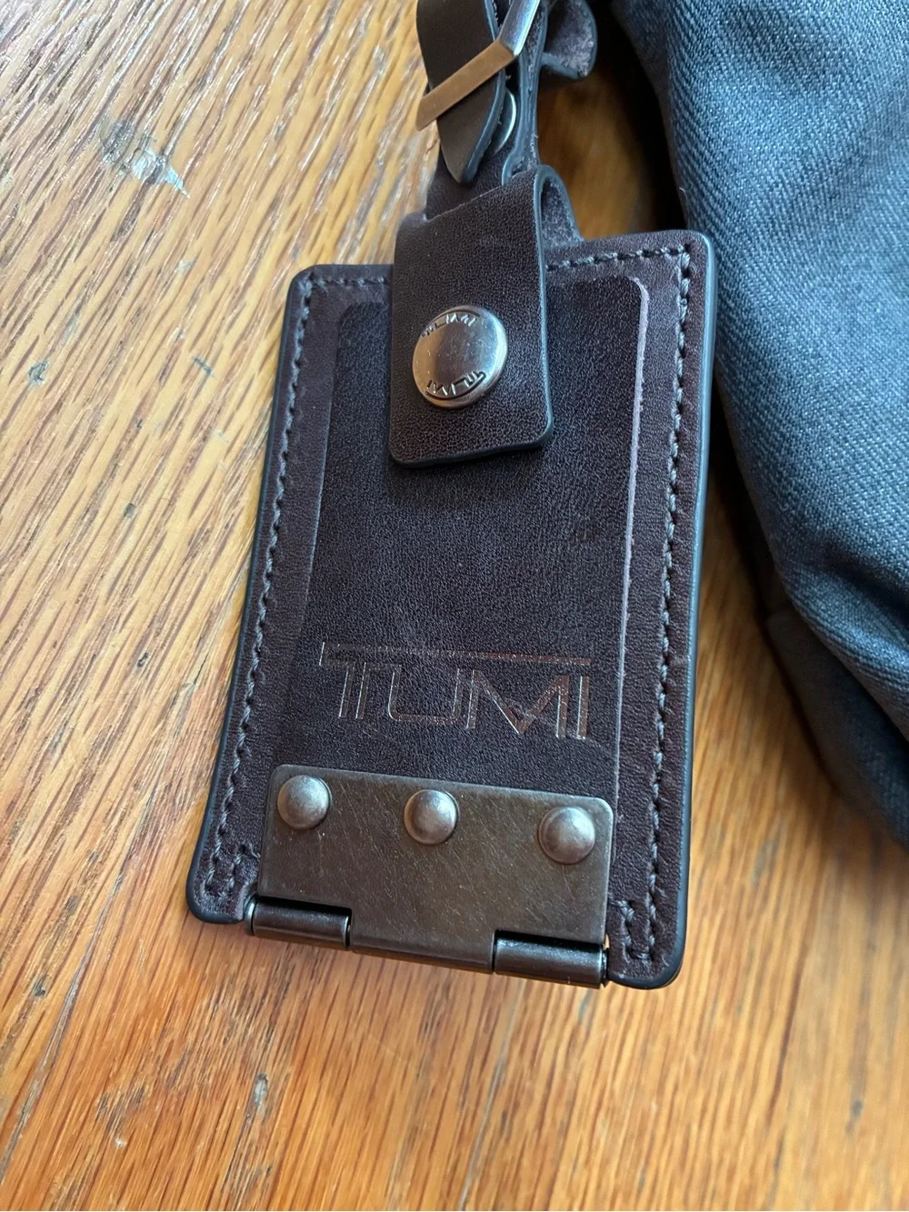 NWOT Tumi Alpha Bravo Grey and Brown Messenger Bag